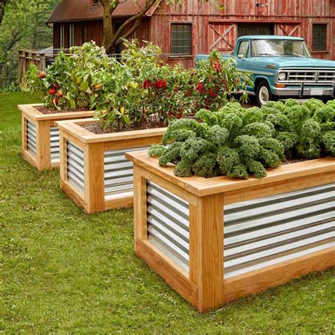 corrugated metal for garden boxes|corrugated metal raised bed cost.